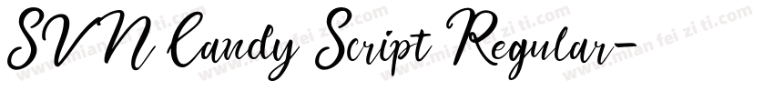 SVN Candy Script Regular字体转换